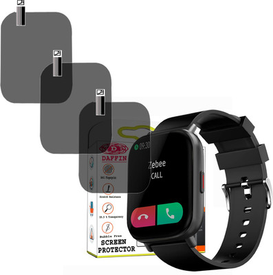 daffin Screen Guard for ZEBRONICS ZEB-FIT7220CH SMARTWATCH SCREEN GUARD(Pack of 3)