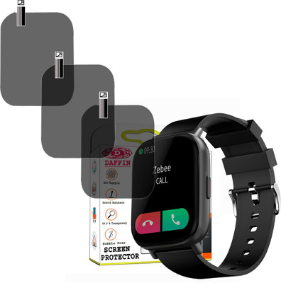 daffin Screen Guard for ZEBRONICS ZEB-FIT7220CH SMARTWATCH SCREEN GUARD(Pack of 3)