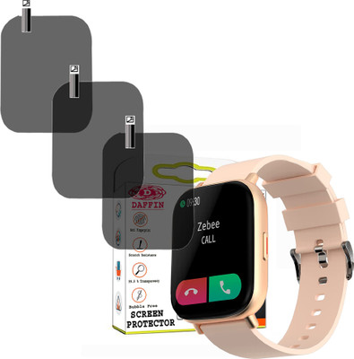 daffin Screen Guard for ZEBRONICS ZEB-FIT7220CH SMARTWATCH SCREEN GUARD(Pack of 3)
