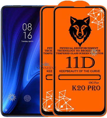 SUNSHINE Tempered Glass Guard for REDMI-K20 PRO Edge to Edge Tempered Glass(Pack of 2)