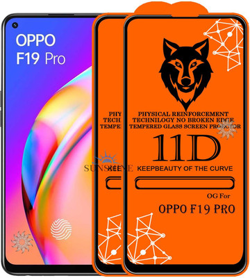 SUNSHINE Tempered Glass Guard for OPPO-F19 PRO Edge to Edge Tempered Glass(Pack of 2)