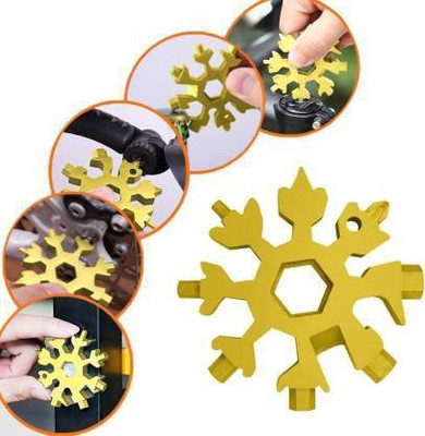 MAAUVTOR Snowflake Multitool Stainless Steel Hand Tools Suitable for Family Daily Life Standard Screwdriver(Pack of 1)