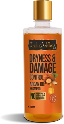Indus Valley Dryness & Damage Control Argan Oil Shampoo - No parabens, no sles/sls(500 ml)