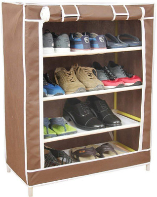 EMERET Shoe Rack/Shoe Cabinet/Shoe Organizer/Shoe Stand with 4 shelf's for 12 pairs 4 Tier stack-able design Adjustable- Plastic Stand with aluminium tube for home-office multipurpose Metal Shoe Stand Wardrobe Style Metal, Plastic Collapsible Shoe Stand(BLUE, 4 Shelves, DIY(Do-It-Yourself)) EMERET Shoe Rack/Shoe Cabinet/Shoe Organizer/Shoe Stand with 4 shelf's for 12 pairs 4 Tier stack-able design Adjustable- Plastic Stand with aluminium tube for home-office multipurpose Metal Shoe Stand Wardrobe Style Metal, Plastic Collapsible Shoe Stand(BLUE, 4 Shelves, DIY(Do-It-Yourself))