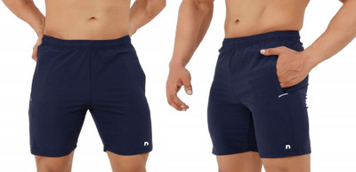never lose Solid Men Blue, Black Sports Shorts