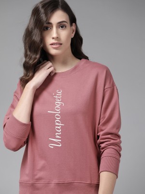 Roadster Full Sleeve Printed Women Reversible Sweatshirt