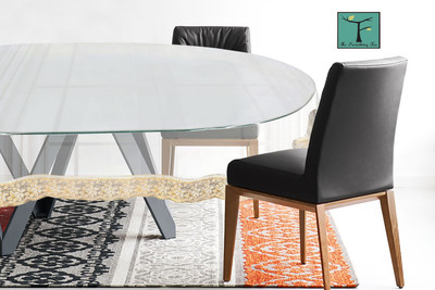 The Furnishing Tree Self Design 10 Seater Table Cover(Transparent, PVC)