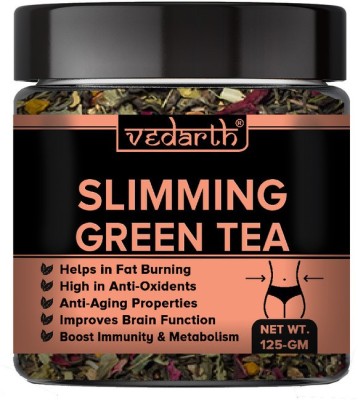 Vedarth Organics Slimming Fat Loss Green tea (Whole Dried Leafs) 50 Cups Green Tea Plastic Bottle(125 g)