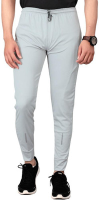 DOLVIA Solid Men Grey Track Pants