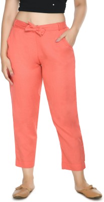 PREEGO Regular Fit Women Pink Trousers