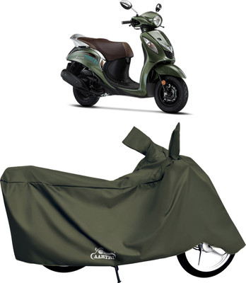 XAFO Waterproof Two Wheeler Cover for Yamaha(Fascino, Green)