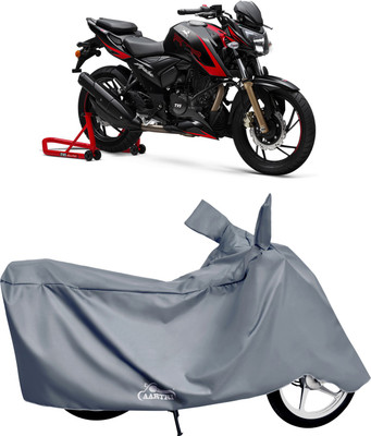 DROHAR Waterproof Two Wheeler Cover for TVS(Apache, Grey)