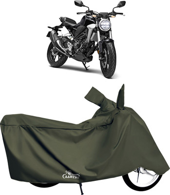 XAFO Waterproof Two Wheeler Cover for Honda(CB300R, Green)