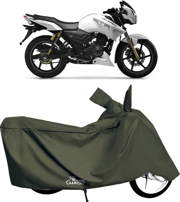 DROHAR Waterproof Two Wheeler Cover for TVS(Apache, Green)