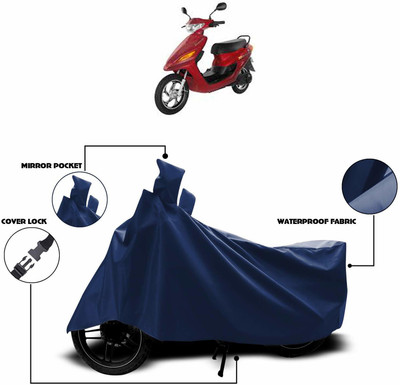 KEDIT Two Wheeler Cover for Indus(Yo Electron, Blue)