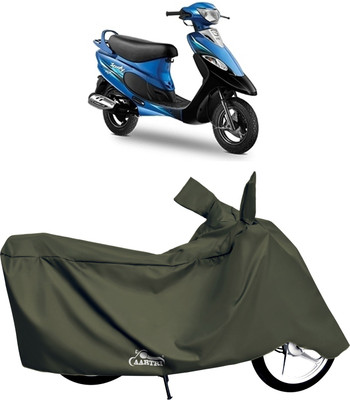 DROHAR Waterproof Two Wheeler Cover for TVS(Pep+, Green)
