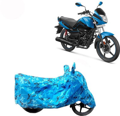 Exciting collections Two Wheeler Cover for Hero(Splendor I Smart, Blue)