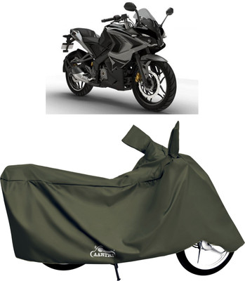 XAFO Waterproof Two Wheeler Cover for Bajaj(Pulsar, Green)