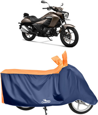 DROHAR Waterproof Two Wheeler Cover for Suzuki(Intruder, Orange)
