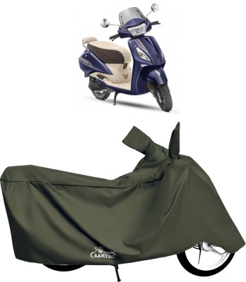 XAFO Waterproof Two Wheeler Cover for TVS(Jupiter, Green)