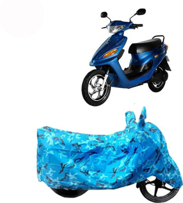 Exciting collections Two Wheeler Cover for Indus(Yo Electron, Blue)