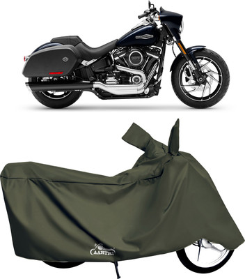 XAFO Waterproof Two Wheeler Cover for Harley Davidson(Sport, Green)