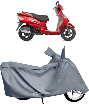 DROHAR Waterproof Two Wheeler Cover for TVS(Wego, Grey)