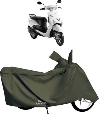 DROHAR Waterproof Two Wheeler Cover for Indus(Yo, Green)