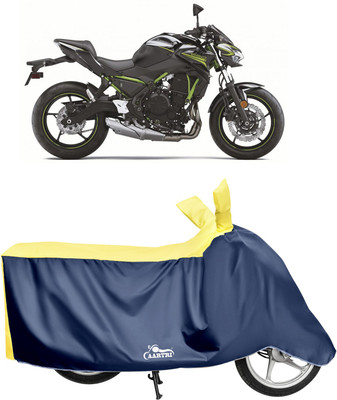 DROHAR Waterproof Two Wheeler Cover for Kawasaki(Z650, Yellow)