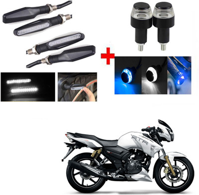 RWT Side LED Indicator Light for TVS Apache RTR 180(White, Blue)