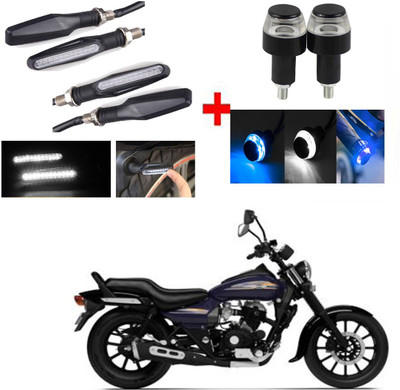 RWT Side LED Indicator Light for Bajaj Avenger 150(White, Blue)