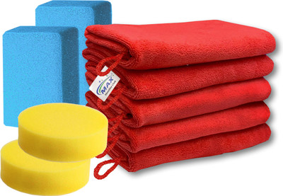 MAX Microfiber Vehicle Washing  Cloth(Pack Of 5, 350 GSM)