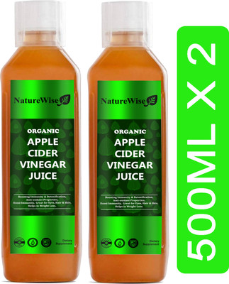 Naturewise Apple Cider Vinegar for Weight Loss with Mother (S33) Advanced Vinegar(2 x 500 ml)