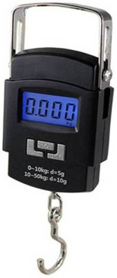 QNOVE 50Kg Portable Hanging Luggage Weight Machine C994QA Weighing Scale(Black)
