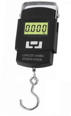 QNOVE 50Kg Portable Hanging Luggage Weight Machine Weighing Scale C479QA Weighing Scale(Black)
