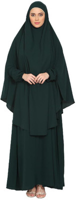 BT - Being Traditional Nida Matte Solid Abaya(Green)