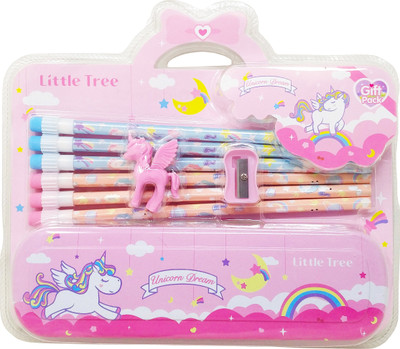 Parteet Stationery Giftset Unicorn Themed Stationary Combo Sets for Girls