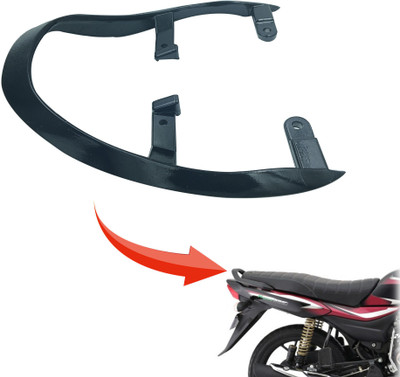 Znee Smart ZSPT1- Bike Rear Seat Handle Backrest Suitable for Bajaj Platina 100 DTS-i Bike Headlight Grill(Black)