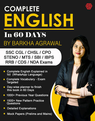 COMPLETE ENGLISH IN 60 DAYS(Paperback, Barkha Agrawal)