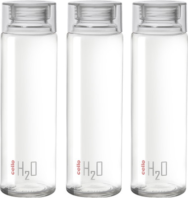 cello 920 ml Glass Bottle(Pack of 3, Clear)