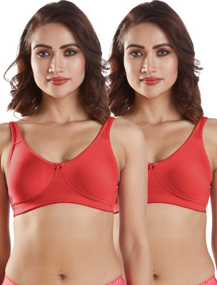 Sonari Yaris Women Full Coverage Non Padded Bra(Red)