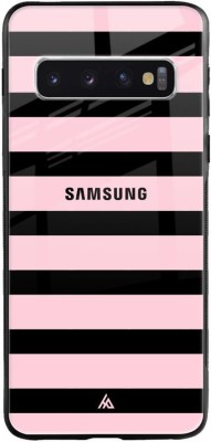 Hocopoco Back Cover for Samsung Galaxy S10 Plus(Pink, Black, Silicon, Pack of: 1)