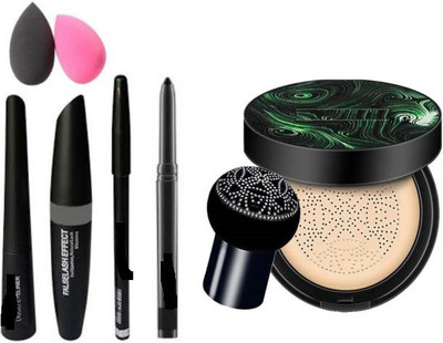 SHAGGY 3 IN 1 MASCARA ,EYEBROW PENCIL, EYELINER+ KAJAL+ 2 BEAUTY BLENDER + SUHNISHA FOUNDATION BEST AND PROFESSIONAL USE(6 Items in the set) SHAGGY 3 IN 1 MASCARA ,EYEBROW PENCIL, EYELINER+ KAJAL+ 2 BEAUTY BLENDER + SUHNISHA FOUNDATION BEST AND PROFESSIONAL USE(6 Items in the set)