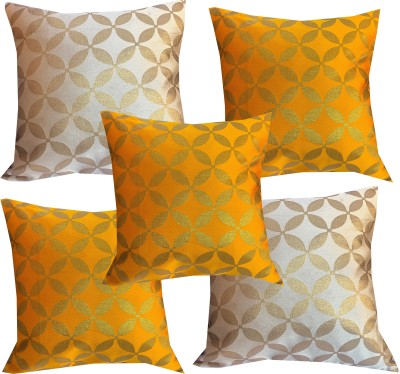 VIREO Jacquard Cushions Cover(Pack of 5, 40 cm*40 cm, Multicolor)