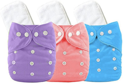 Jaydison Reusable Diaper Reuse Nappy Cloth Diaper & White Insert 5 Layer (0-24 m) jd02jay