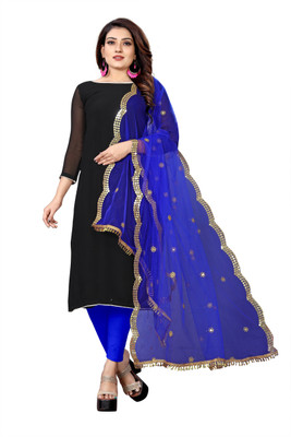 S And H Designer Net Embellished Women Dupatta