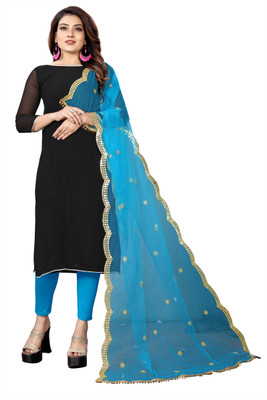 S And H Designer Net Embellished Women Dupatta