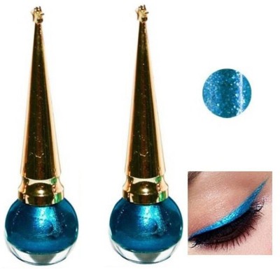 Bigwig Long Wear Waterproof Liquid Sky Blue Eyeliner Pack Of 2, 5 g (Sky Blue) 5 g(sky blue)