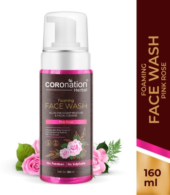 COROnation Herbal Pink Rose Foaming  Face Wash(160 ml)