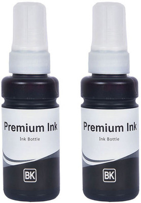 FINEJET Compatible ink for T664 L100 L110 L130 L200 , L210 , L220 , L300,L385,L455 Black - Twin Pack Ink Bottle